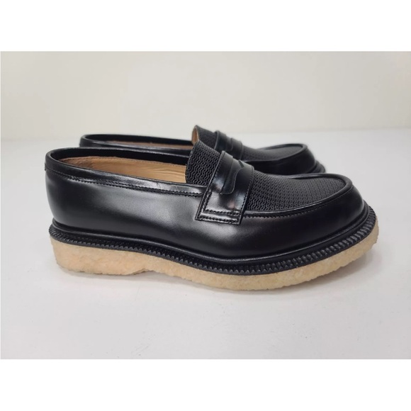 ADIEU PARIS Womens Black Leather Type 5 Penny Loafers Size EU37/ 7 US - Picture 8 of 12